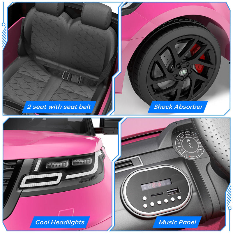 12V Electric Ride-On Land Rover Toy for Kids with Parental Remote Control