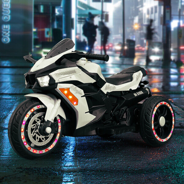 12V Electric Ride-On Motorcycle for Kids - Rechargeable 3 Wheel Motorbike