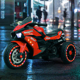 12V Electric Ride-On Motorcycle for Kids - Rechargeable 3 Wheel Motorbike