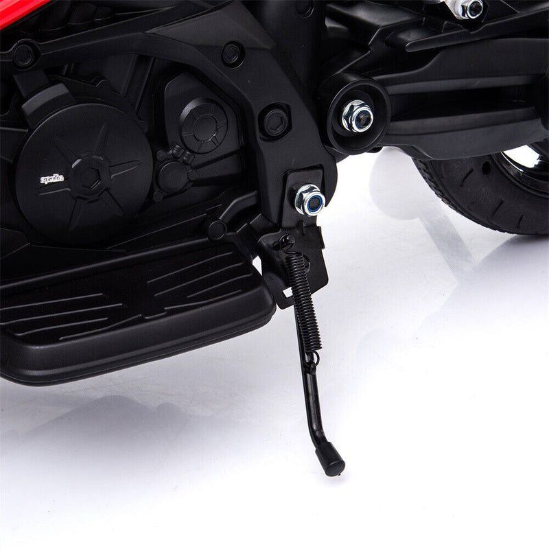 12V Electric Ride On Motorcycle for Kids with LED Music and Training Wheels