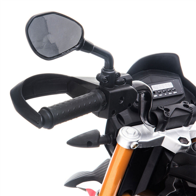 12V Electric Ride On Motorcycle for Kids with LED Music and Training Wheels