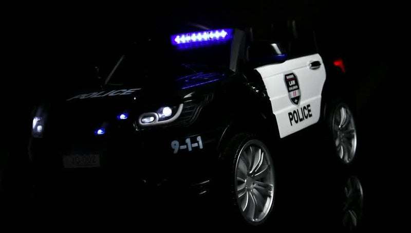 12V Electric Ride On Police Car for Kids with Music, Lights, and Remote Control - Perfect Gift for Young Officers!