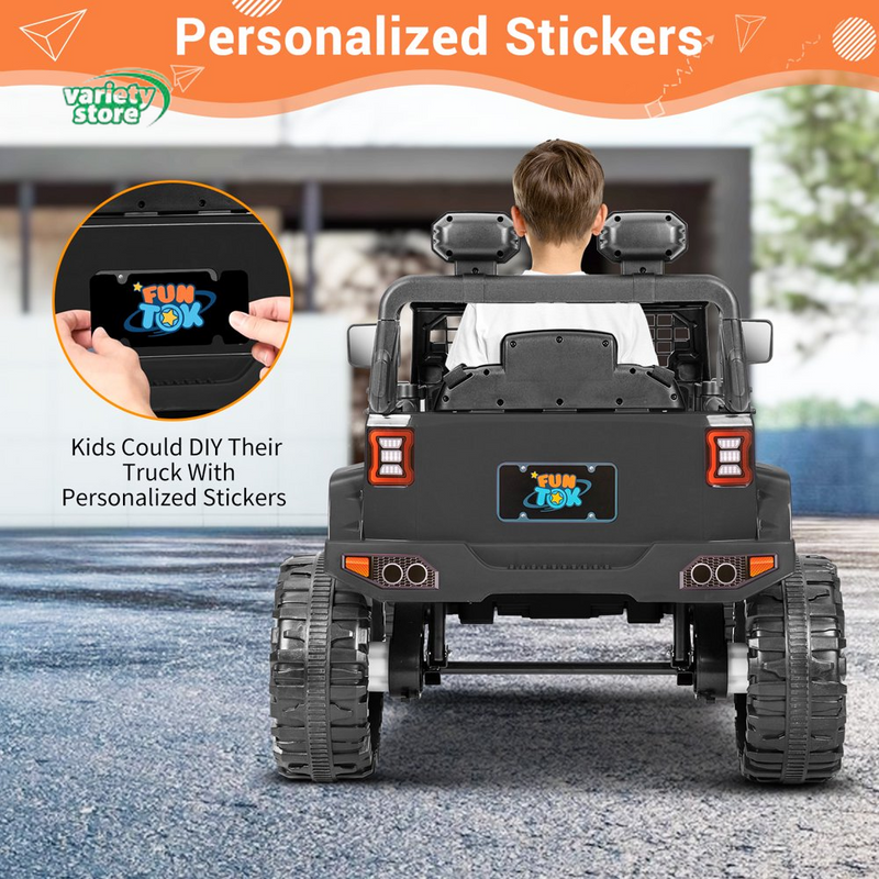 12V Electric Ride-On Toy Car for Kids with Remote Control and Spring Suspension - Customize Your Own Adventure!