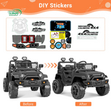12V Electric Ride-On Toy Car for Kids with Remote Control and Spring Suspension - Customize Your Own Adventure!