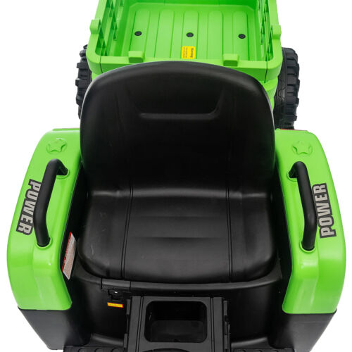 12V Electric Ride On Toy Tractor with Trailer for Kids - Remote Controlled