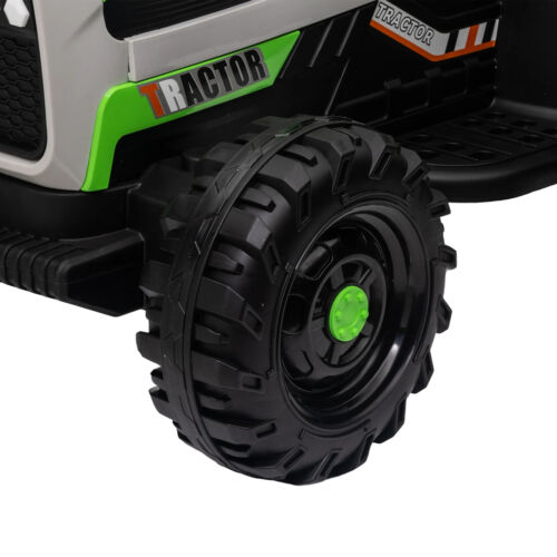 12V Electric Ride On Toy Tractor with Trailer for Kids - Remote Controlled