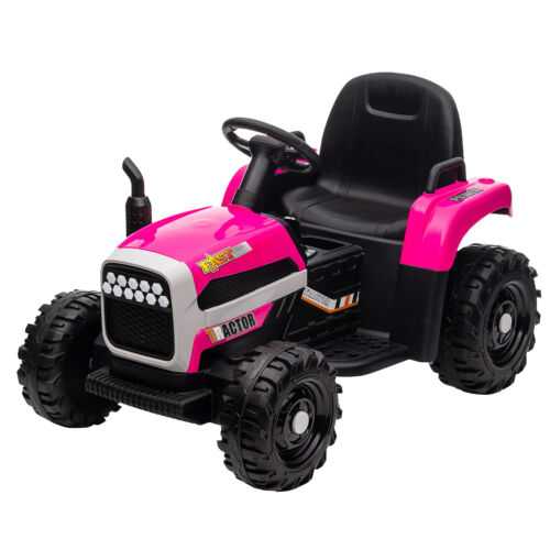 12V Electric Ride On Toy Tractor with Trailer for Kids - Remote Controlled