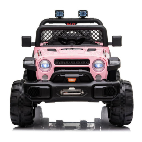 12V Electric Ride-On Truck Car for Kids with RC Remote Control - Pink