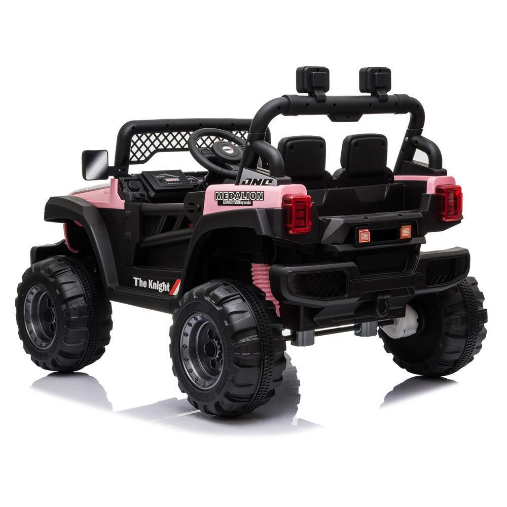12V Electric Ride-On Truck Car for Kids with RC Remote Control - Pink