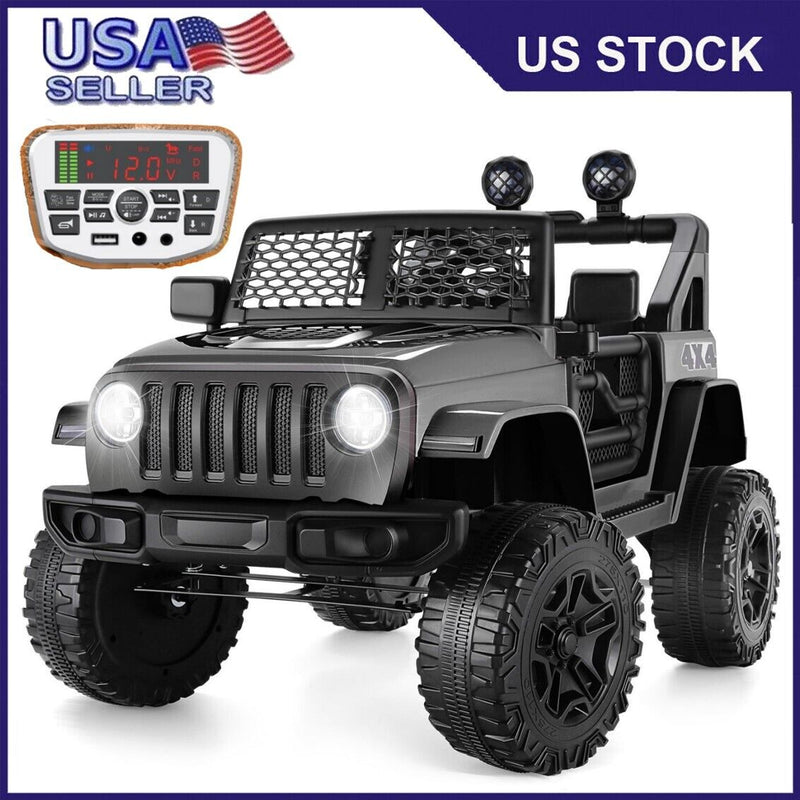 12V Electric Ride-On Truck for Kids with MP3 Music, Lights, and Remote Control