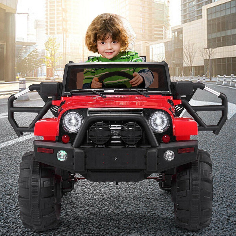 12V Electric Ride-On Truck for Kids with MP3, USB, and LED Lights - Available in 4 Colors!