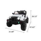 12V Electric Ride-On Truck for Kids with MP3, USB, and LED Lights - Available in 4 Colors!