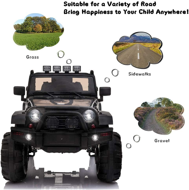 12V Electric Ride-On Truck for Kids with Parental Remote Control