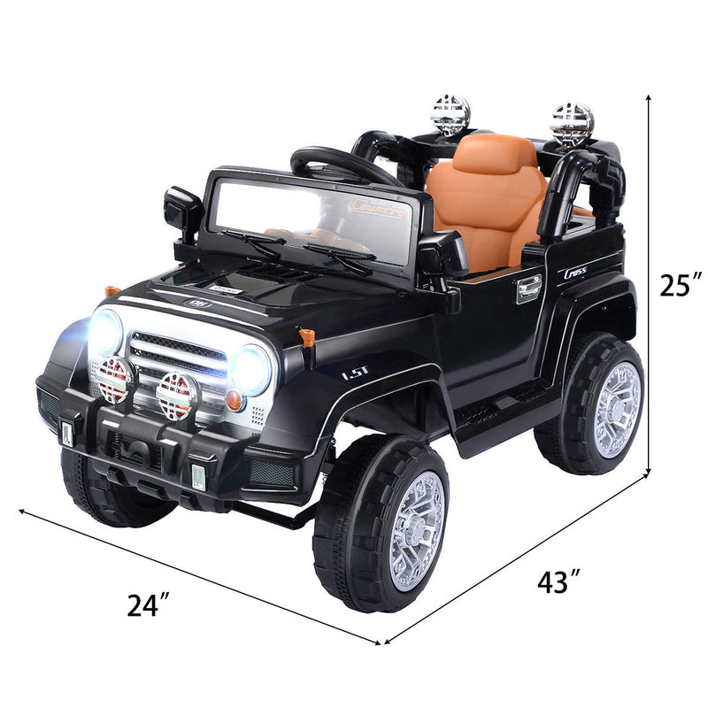 12V Electric Ride-On Truck for Kids with RC Remote Control