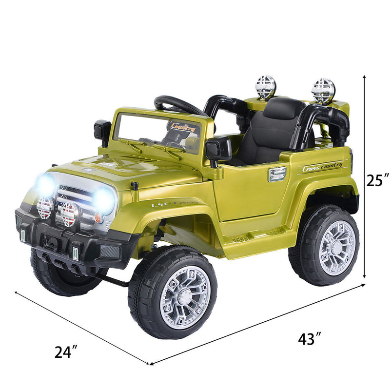 12V Electric Ride-On Truck for Kids with RC Remote Control