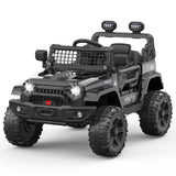 12V Electric Ride-On Truck for Kids with Remote Control, 2 Speeds, and LED Lights