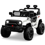 12V Electric Ride-On Truck for Kids with Remote Control - 2 Speeds, White