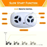 12V Electric Ride-On Truck for Kids with Remote Control - 2 Speeds, White