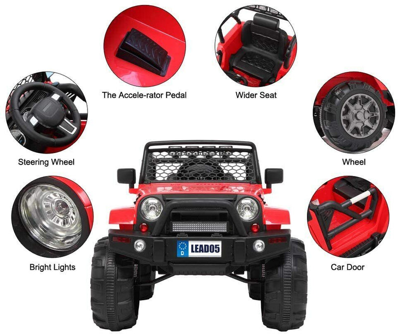 12V Electric Ride-On Truck for Kids with Remote Control