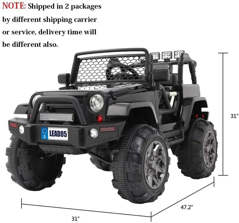 12V Electric Ride-On Truck for Kids with Remote Control