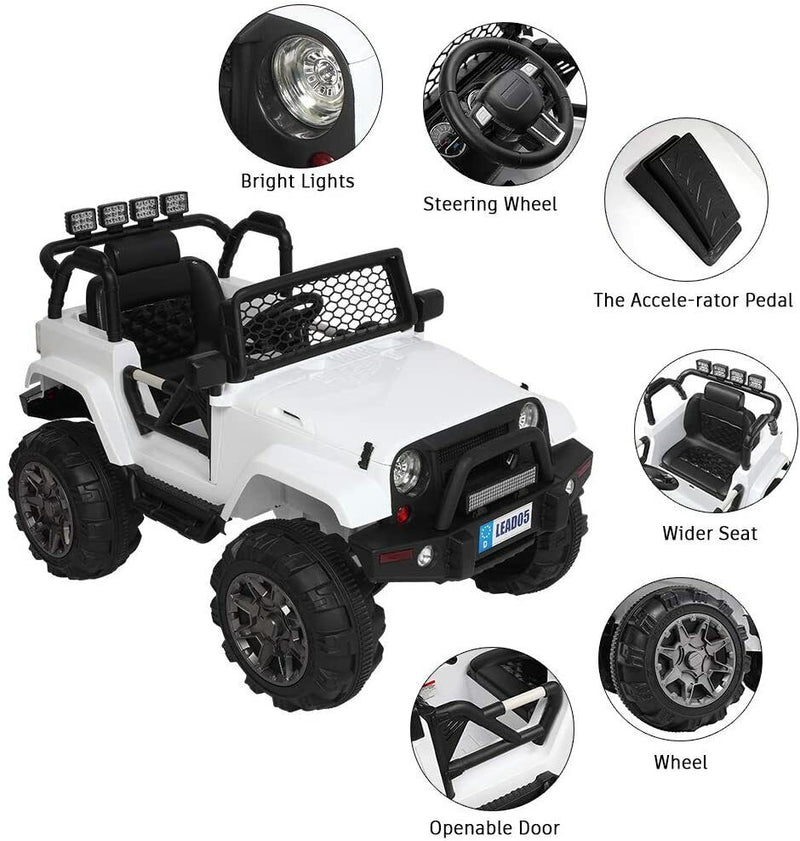 12V Electric Ride-On Truck for Kids with Remote Control