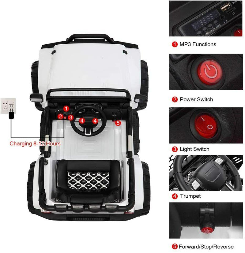 12V Electric Ride-On Truck for Kids with Remote Control