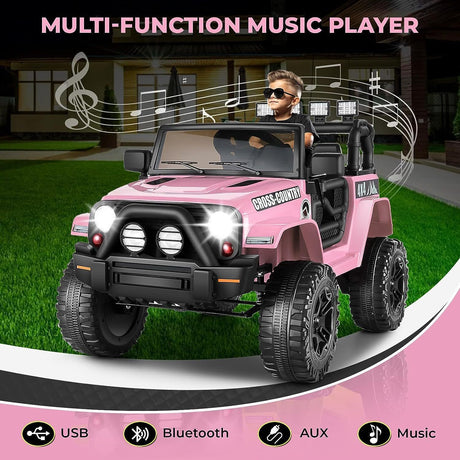 12V Battery Powered Electric Ride-On Truck for Kids with Remote Control