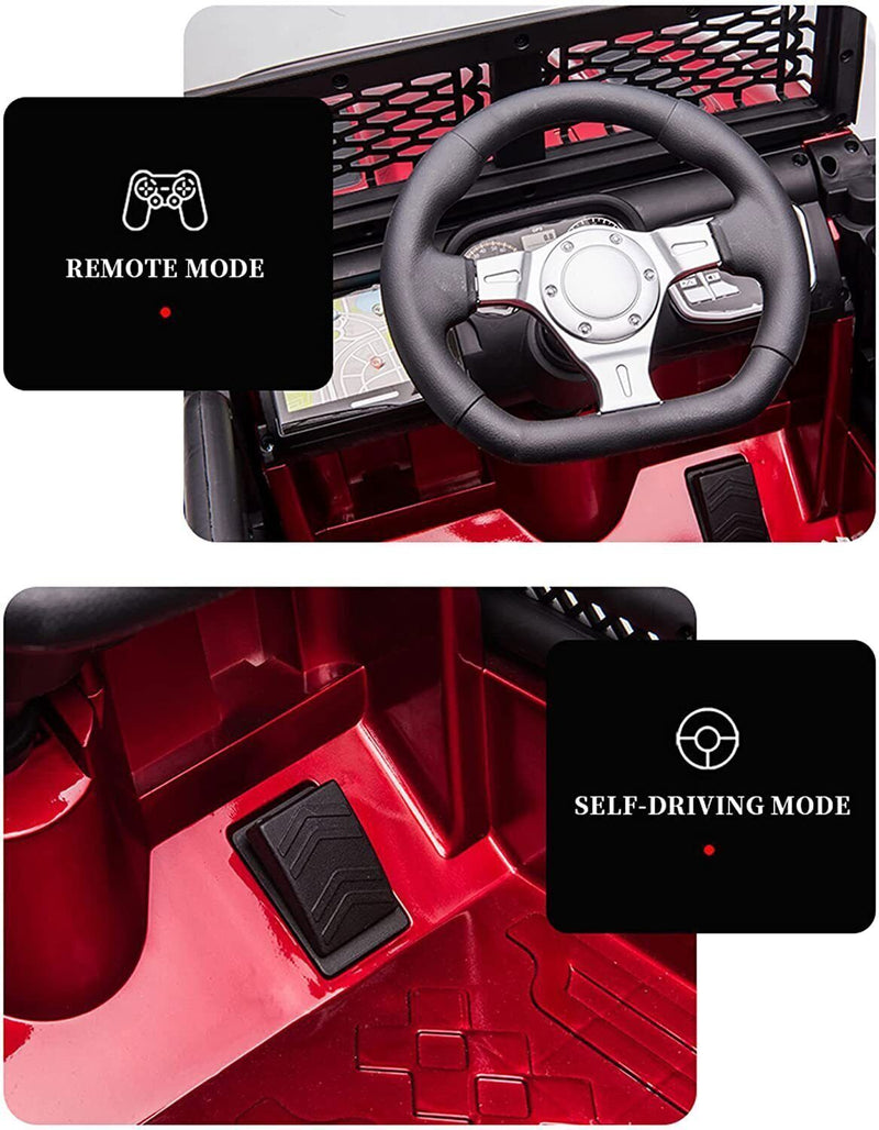 12V Electric Ride On Truck for Kids with Remote Control and LED Lights