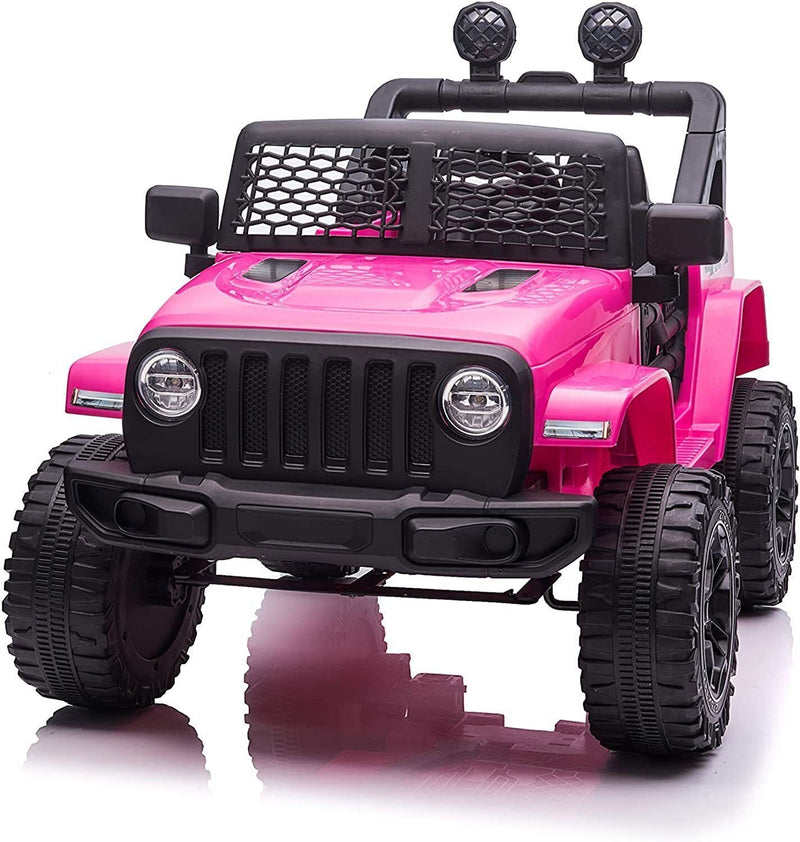 12V Electric Ride On Truck for Kids with Remote Control and LED Lights