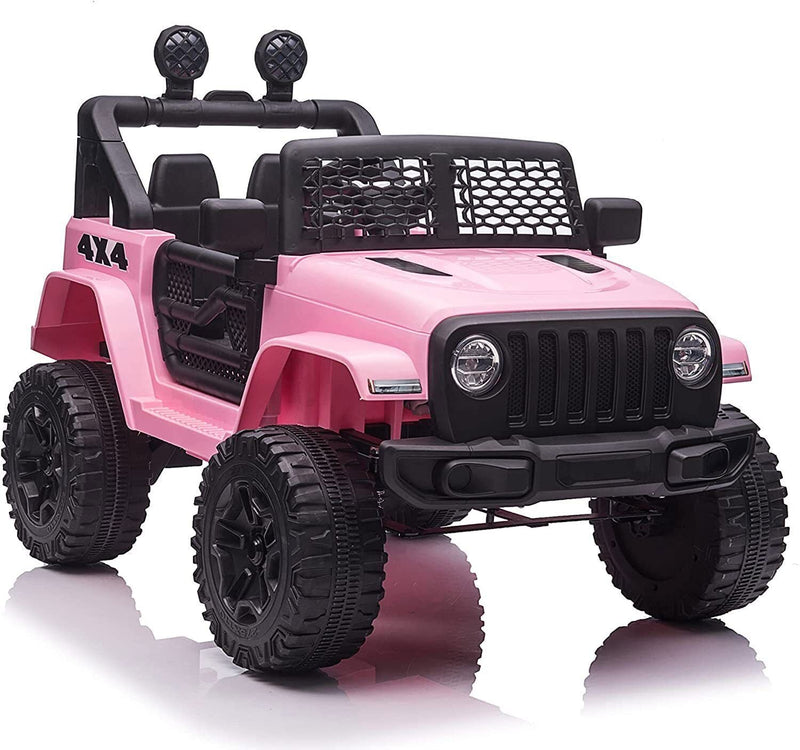 12V Electric Ride On Truck for Kids with Remote Control and LED Lights