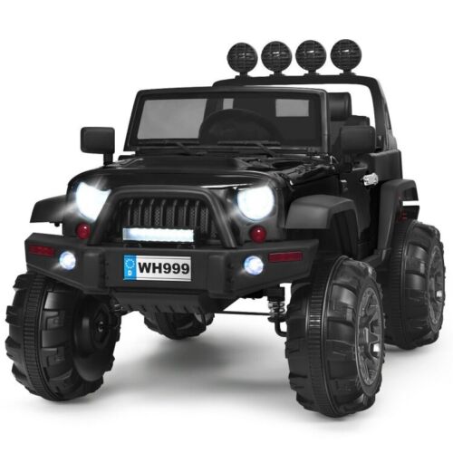 12V Electric Ride-On Truck for Kids with Remote Control and Magnetic Double Doors