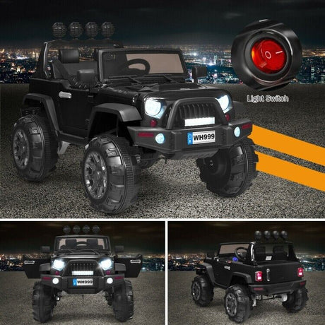 12V Electric Ride-On Truck for Kids with Remote Control and Magnetic Double Doors