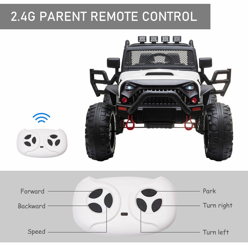 12V Electric Ride On Truck for Kids with Remote Control and Spacious Seat