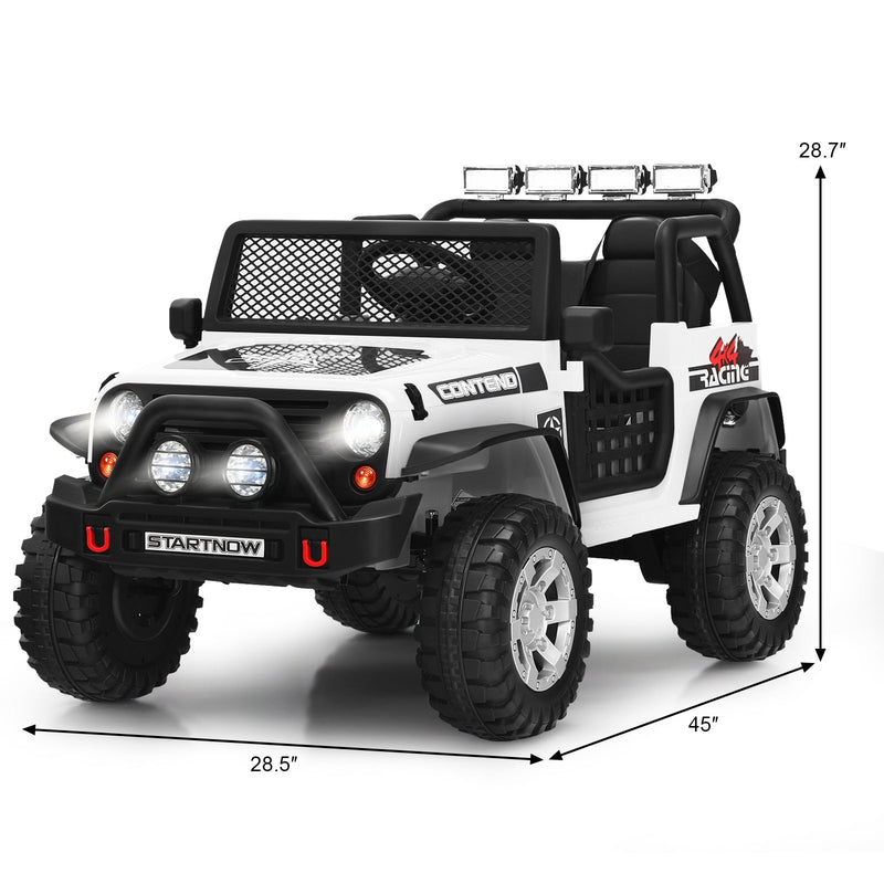 12V Electric Ride-On Truck for Kids with Remote Control - Battery Powered