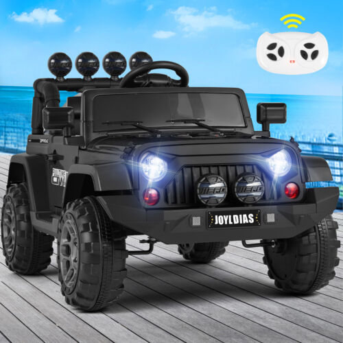 12V Electric Ride-On Truck for Kids with Storage, LED Lights, MP3 Player, and Remote Control