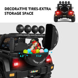 12V Electric Ride-On Truck for Kids with Storage, LED Lights, MP3 Player, and Remote Control