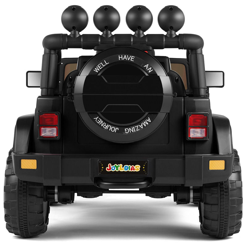 12V Electric Ride-On Truck for Kids with Storage, LED Lights, MP3 Player, and Remote Control