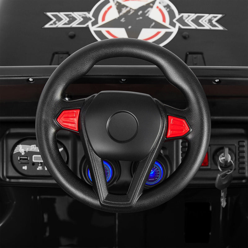 12V Electric Ride-On Truck for Kids with Storage, LED Lights, MP3 Player, and Remote Control