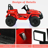 12V Electric Ride-On Truck with Remote Control for Kids