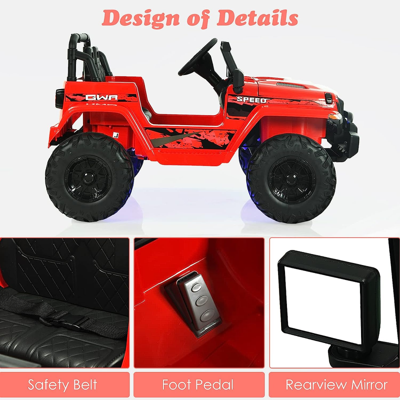 12V Electric Ride-On Truck with Remote Control for Kids