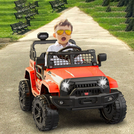 12V Electric Ride Truck with Remote Control and LED Lights