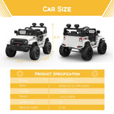 12V Electric Ride Truck with Remote Control and LED Lights