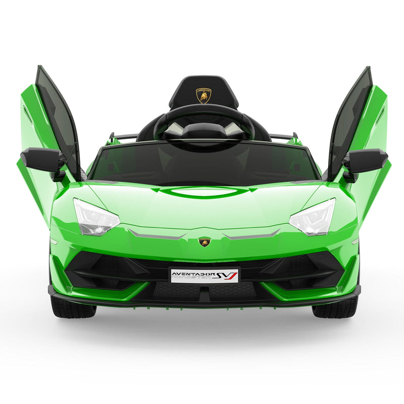Green 12V Electric Ride On Car for Kids with Remote Control and Rechargeable Battery