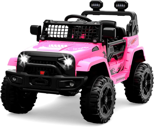 12V Electric Truck for Kids with Remote Control and Spring Suspension