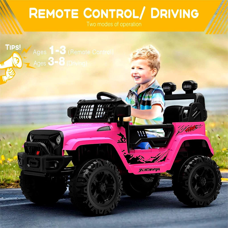 12V Electric Truck for Kids with Remote Control and Spring Suspension