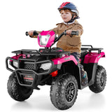 12V Electric Vehicle with High/Low Speed Treaded Tires and LED Lights