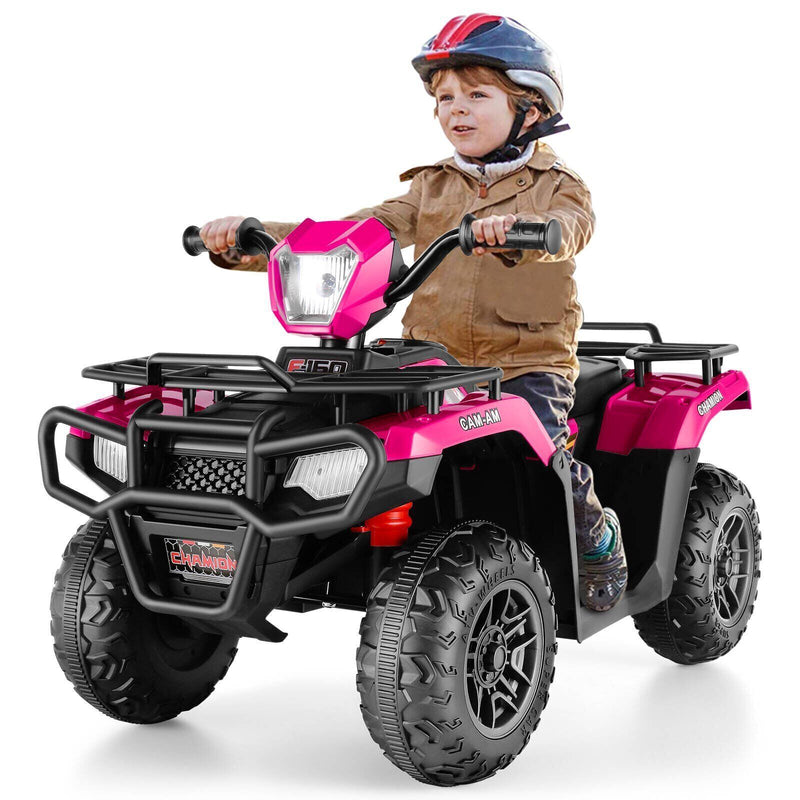 Electric 4-Wheeler ATV Quad for Kids with LED Lights, USB and MP3 Player - Suitable for Girls and Boys Aged 2-5 Years