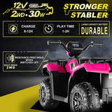 Electric 4-Wheeler ATV Quad for Kids with LED Lights, USB and MP3 Player - Suitable for Girls and Boys Aged 2-5 Years