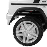 12V Electric White Mercedes-Benz Ride On Car with LED Lights, MP3 Player, and Remote Control for Kids