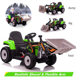 12V Excavator Ride-On Car with Remote Control and EVA Tires for Toddlers